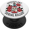 Gardener Retro Flower Gardening Women Piante d'appartamento divertenti Serial Killer Piante da appartamento Giard PopSockets PopGrip Adesivo