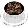 Halloween Witch Book Lover Spooky Readin Vietare un libro significa temere il suo magico lettore di libri di Halloween PopSockets PopGrip per MagSafe