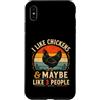 Farm Life Chicken Hen Lover Custodia per iPhone XS Max Mi piacciono le galline, forse 3 persone