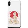 Cyber Robot Cat Android Japanese Sci-Fi Custodia per iPhone XS Max Futuristico Robot Gatto E Android Giapponese Cyber Sakura Anime