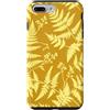 generic Custodia per iPhone 7 Plus/8 Plus Grafica botanica giallo senape felce