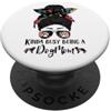 Nova Scotia Duck Tolling Retriever Dog M Kinda Busy Being A Dog Mom Toller Funny Messy Bun PopSockets PopGrip Adesivo