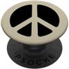 Peace Gifts & Designs for Girls Segno di pace beige nero PopSockets PopGrip Adesivo