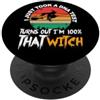 Miftees Halloween Tees Ho appena fatto un test del DNA, sono al 100% quella strega PopSockets PopGrip Adesivo