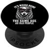 Funny Sarcastic Humor Animal Lover It's Weird Being the Same Age as Old People Wolf Aging Joke PopSockets PopGrip Adesivo