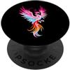 On Point LGBT Styles Transgender Lesbian Transbian Phoenix Bird Rising From Ashes PopSockets PopGrip Adesivo