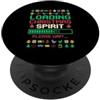Gamer Christmas Gifts & Holiday Gaming A Caricamento Spirito natalizio Videogiochi Gamer Xmas PopSockets PopGrip Adesivo