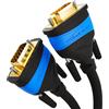 KabelDirekt - Cavo VGA - 6m | 15 pin, Full HD/1080p, compatibile con 3D, collega PC con monitor/schermi a tubi/televisori, contatti placcati oro, nero