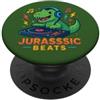 Dinosaur Apparel for Boys and Girls Jurassic Beats T-Rex DJ - Mixer musicale dinosauro ruggente PopSockets PopGrip Adesivo