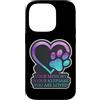 Your Memory Is Our Keepsake Pet Cat Dog Custodia per iPhone 14 Pro La tua memoria è il nostro ricordo per animali domestici, gatti e cani, a forma di zampa a forma di cuore