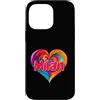 Unique Named Personalized Heart Tees Custodia per iPhone 14 Pro Max Maglietta con scritta I Heart Love Milan