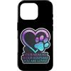 Your Memory Is Our Keepsake Pet Cat Dog Custodia per iPhone 16 Pro La tua memoria è il nostro ricordo per animali domestici, gatti e cani, a forma di zampa a forma di cuore