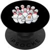Funny Bowling Bowler Gifts Bowling Lover Divertente bowling Pin Hug Team Bowling Bowling Giocare a Bowling PopSockets PopGrip Adesivo