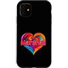 Unique Named Personalized Heart Tees Custodia per iPhone 11 Maglietta con scritta I Heart Love Marshall, con nome colorato
