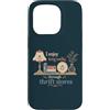Thrift Store Findin Custodia per iPhone 15 Pro Divertente negozio dell'usato Amante Vintage Shopping antico