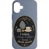 Thrift Store Findin Custodia per iPhone 16 Plus Citazione divertente del negozio dellusato antico amante lunghe passeggiate