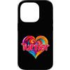 Unique Named Personalized Heart Tees Custodia per iPhone 14 Pro Maglietta con scritta I Heart Love Turner e nome colorato