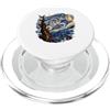 Van Gogh Starry Night AK Maglietta Van Gogh con scritta Notte stellata per amanti dei gatti, mamma e papà, gatto Van Gogh PopSockets PopGrip per MagSafe
