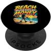 Beach Detectorist Treasure Humor Rilevatore di metalli che rileva l'umorismo PopSockets PopGrip Adesivo