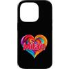 Unique Named Personalized Heart Tees Custodia per iPhone 14 Pro Maglietta con scritta I Heart Love Milan