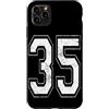 Vintage Varsity Athletic Numbers Custodia per iPhone 11 Pro Max Numero 35 Varsity Jersey giocatore squadra sportiva