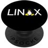 Funny Linux admin hacker nerd IT Geek gi Linux Penguin Programmer Tux Nerd PopSockets PopGrip Adesivo