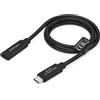StarTech Cavo Prolunga USB-C da 60cm, 40Gbps, 240W, Cavo USB4 Maschio/Femmina Compatibile Thunderbolt 4, DP2.1, 8K 60Hz/4K 240Hz, per MacBook/iPad/iPhone