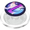 Ghostbusters anni '80 Cyber Chrome Metallic-Grid No-Ghost PopSockets PopGrip per MagSafe