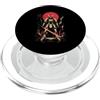 Japanese Mecha Samurai Katana Sci-Fi War Futuristico Mecha Samurai Katana Anime Giapponese Robot Tee Art PopSockets PopGrip per MagSafe