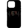 Soccer Heartbeat Vintage T-Shirts Custodia per iPhone 16 Pro Calcio Battito cardiaco Vintage ECG Cardiogramma Retro