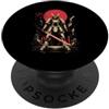 Japanese Mecha Samurai Katana Sci-Fi War Futuristico Mecha Samurai Katana Anime Giapponese Robot Tee Art PopSockets PopGrip Adesivo