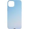 Disegni eterei di gradienti estetici Custodia per iPhone 15 Plus Gradiente del cielo crepuscolare blu pastello