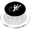 Funny Bowling Bowler Gifts Bowling Lover Palla da bowling e spilli giocando bowling bowling amante PopSockets PopGrip per MagSafe