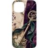 Poetic Object Collection Custodia per iPhone 15 Stile antico chiave e nastro romantico antico modello