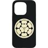 Digital Homestead Custodia per iPhone 15 Pro Vintage Orientale Giallo Pallido Chosokabe Giappone Mon
