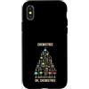 Chemistry Science Christmas Gifts & Appa Custodia per iPhone X/XS Scienza dell'albero di Natale Chemistree Lab