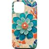 Coastal Charm Collection Custodia per iPhone 12 mini Mare Vetro Fiore Oceano Talismano Arte