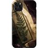 Poetic Object Collection Custodia per iPhone 11 Pro Max Felce pressata all'interno di vetro Poetic Vintage Estetica