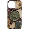 Poetic Object Collection Custodia per iPhone 14 Pro Max Sigillo di cera stile medaglione floreale oggetto letterario arte