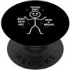 Funny Tired Exhausted Bad Day Body Pain Bad Day Body Pain Humor Tough Day Body No Need A Break PopSockets PopGrip Adesivo