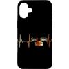Cars Heartbeat Vintage T-Shirts Custodia per iPhone 16 Plus Cardiogramma Cardiogramma Vintage Battito cardiaco Auto