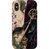 Poetic Object Collection Custodia per iPhone X/XS Stile antico chiave e nastro romantico antico modello