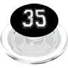 Vintage Varsity Athletic Numbers Numero 35 Varsity Jersey giocatore squadra sportiva PopSockets PopGrip per MagSafe