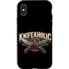 Knife Collector Blade Enthusiast Custodia per iPhone X/XS Knifeaholic - Coltello da collezione per appassionati di lame