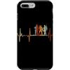 Soldier Heartbeat Vintage T-Shirts Custodia per iPhone 7 Plus/8 Plus Soldato Battito Cuore Vintage ECG Cardiogramma Retro