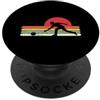 Funny Bowling Bowler Gifts Bowling Lover Giocatore di bowling retrò giocatore di bowling bowling amante del bowling PopSockets PopGrip Adesivo