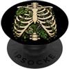 4SkeletonLovers Skeleton Rib Piante d'appartamento Piante Amante Hallowen PopSockets PopGrip Adesivo