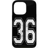 Vintage Varsity Athletic Numbers Custodia per iPhone 13 Pro Numero 36 Varsity Jersey giocatore squadra sportiva