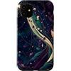 Midnight Comet Art Collection Custodia per iPhone 11 Cometa dalla coda del nastro celeste