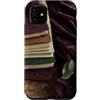 Poetic Object Collection Custodia per iPhone 11 Pila di diari fatti a mano in bianco romantico modello antico